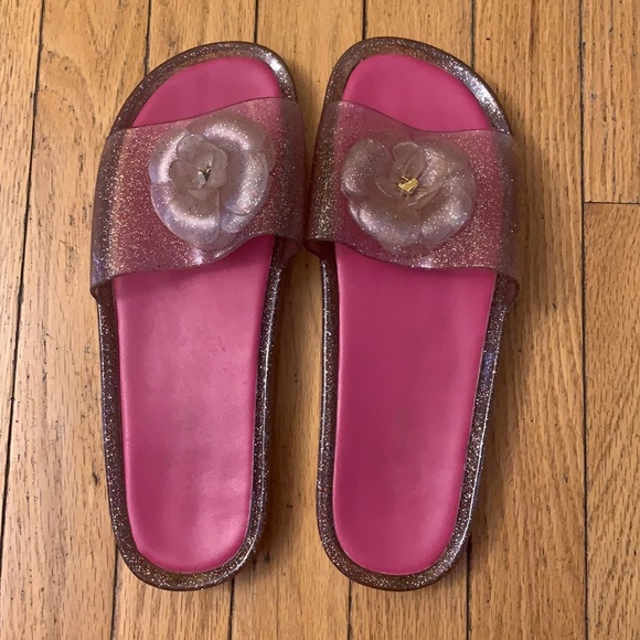 Kate Spade Sparkle Jelly Slides - Picture 3 of 5